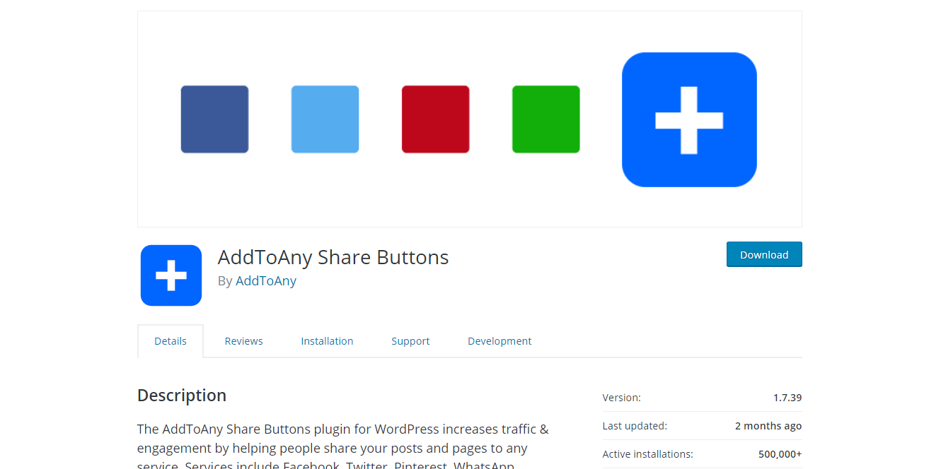 Social Media Plugins -AddToAny
