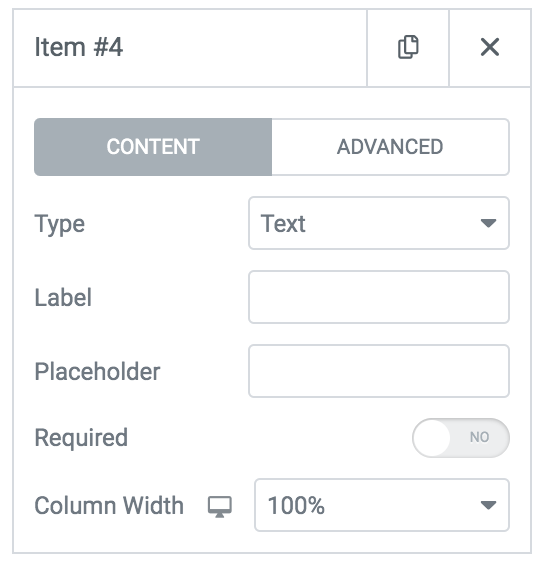 adding fields to contact form widget on elementor