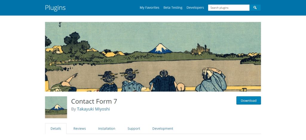 Contact form 7 plugin in wordpress.org