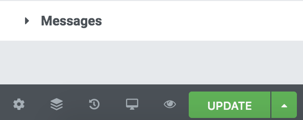 elementor contact form updated button
