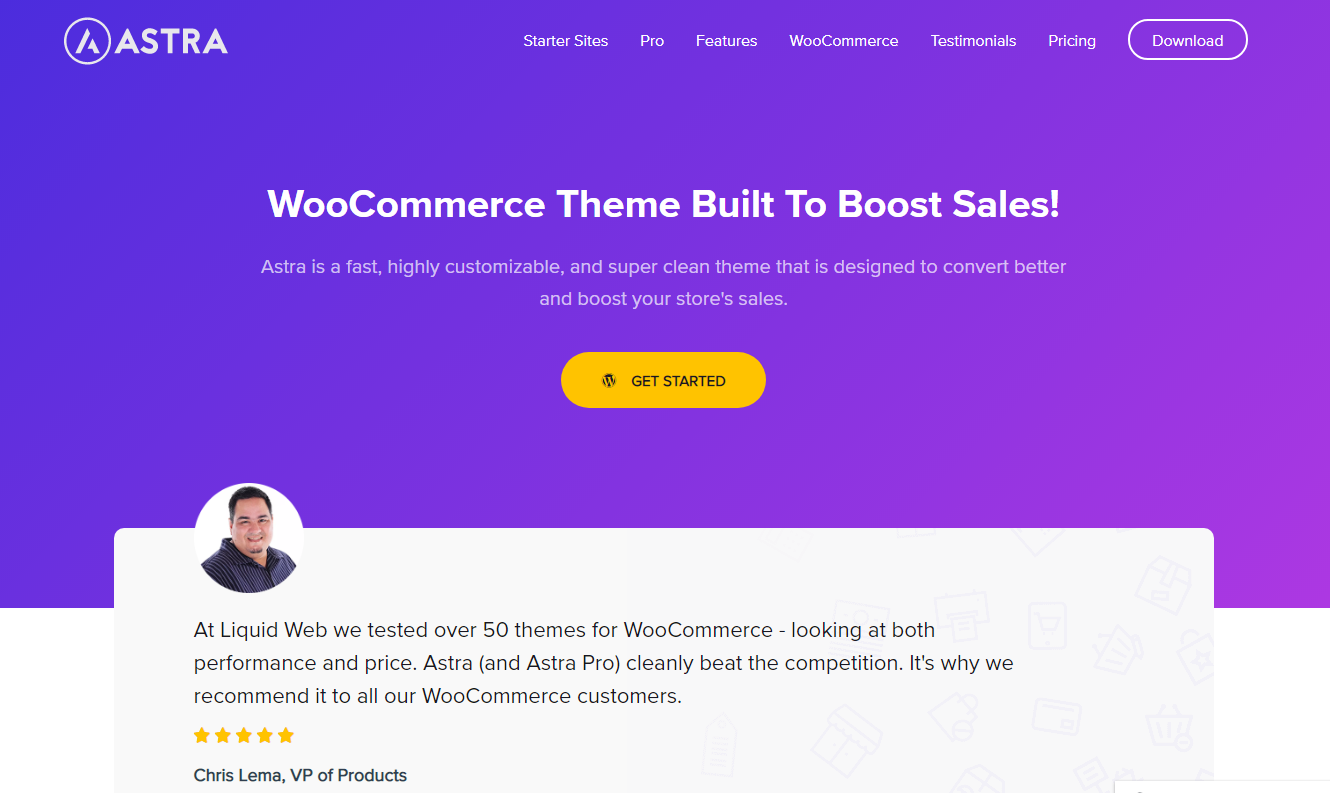 Best WooCommerce Themes - Astra