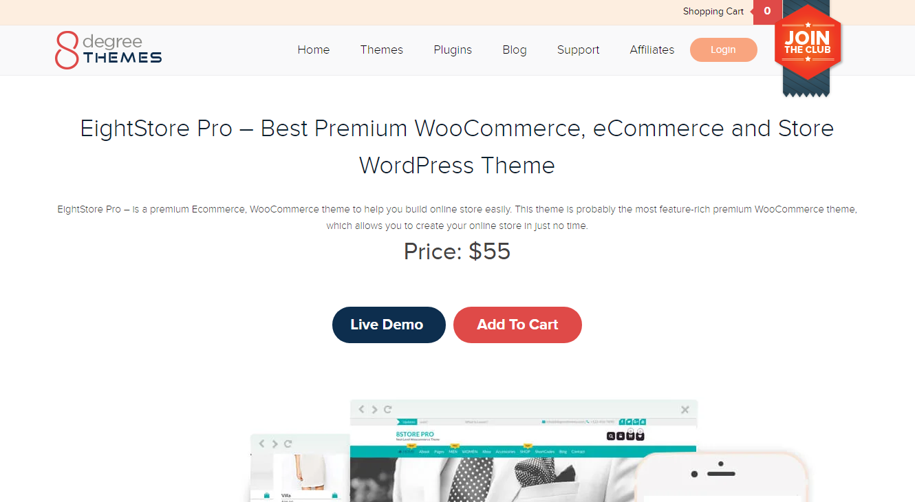 Best WooCommerce Themes - EightStore Pro Pro