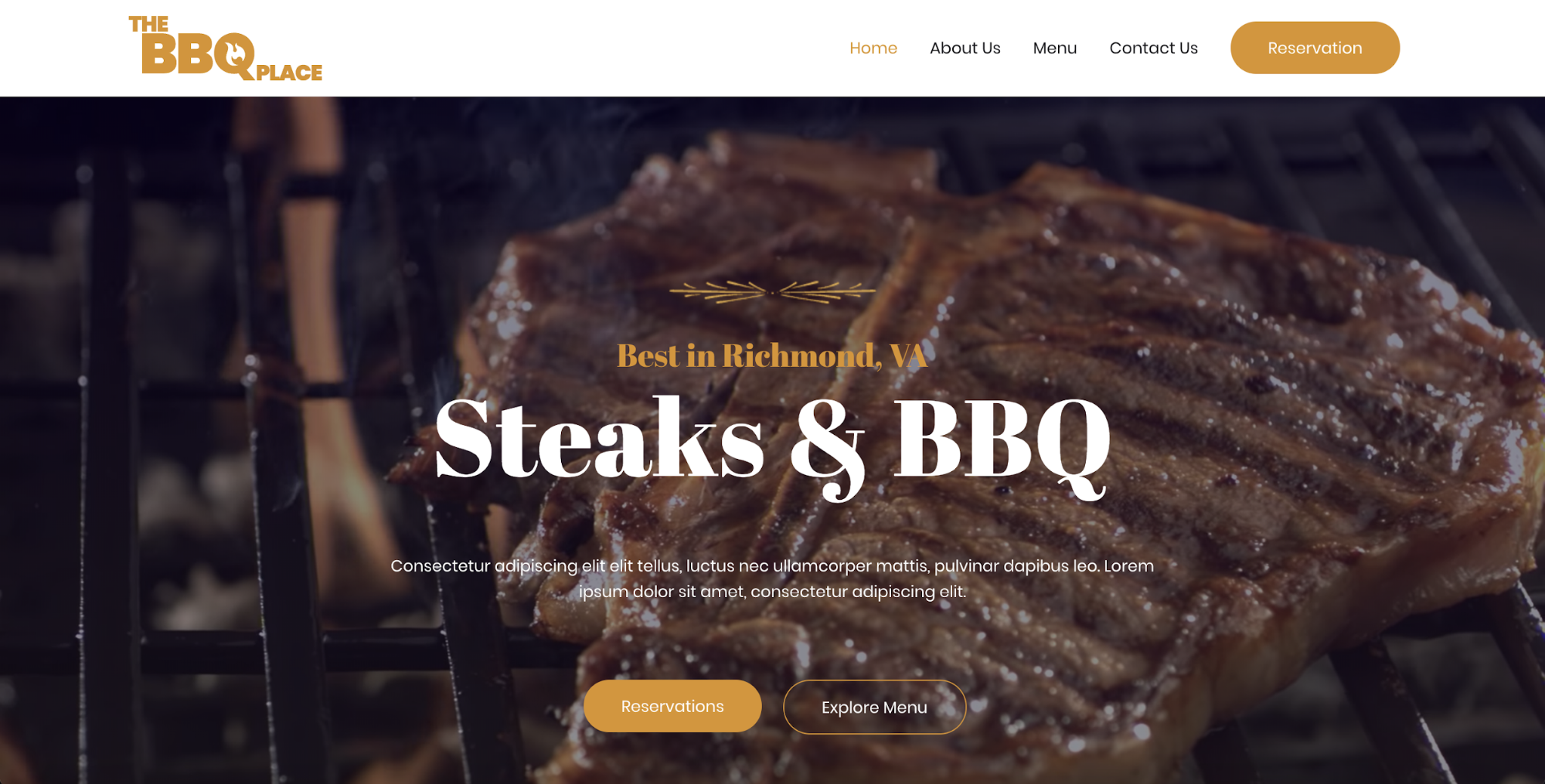 bbq restaurant astra starter site