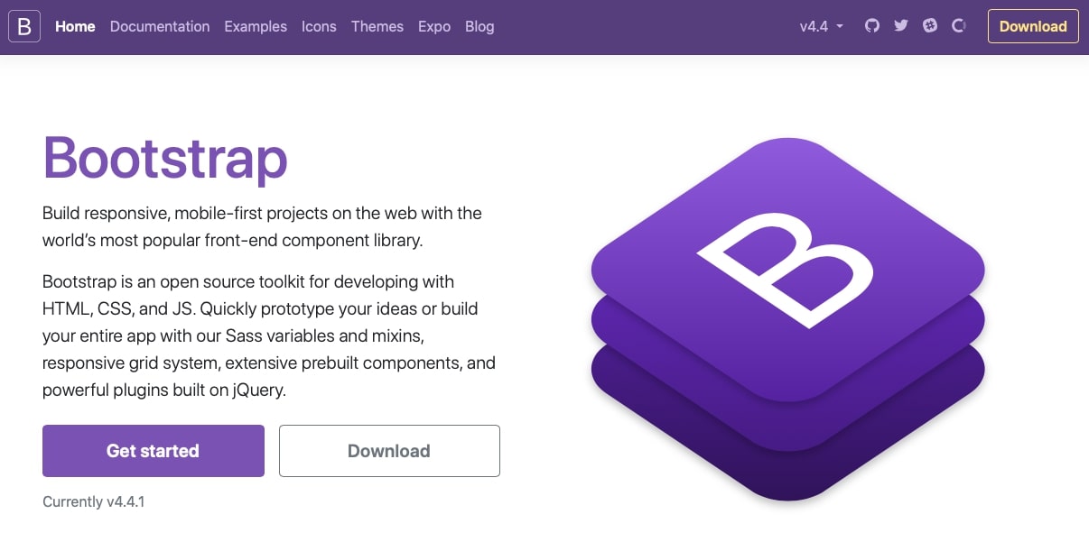 bootstrap homepage