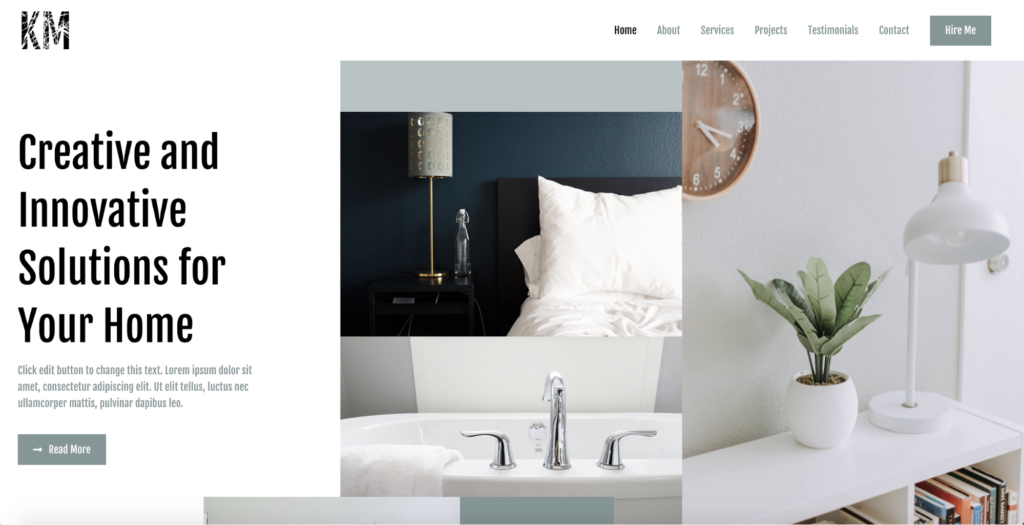 interior designer astra starter site