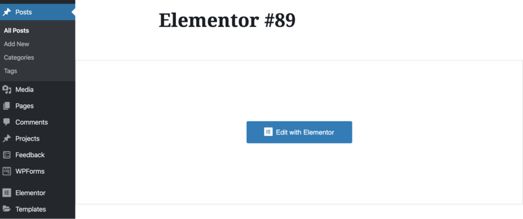 new pst settings with elementor
