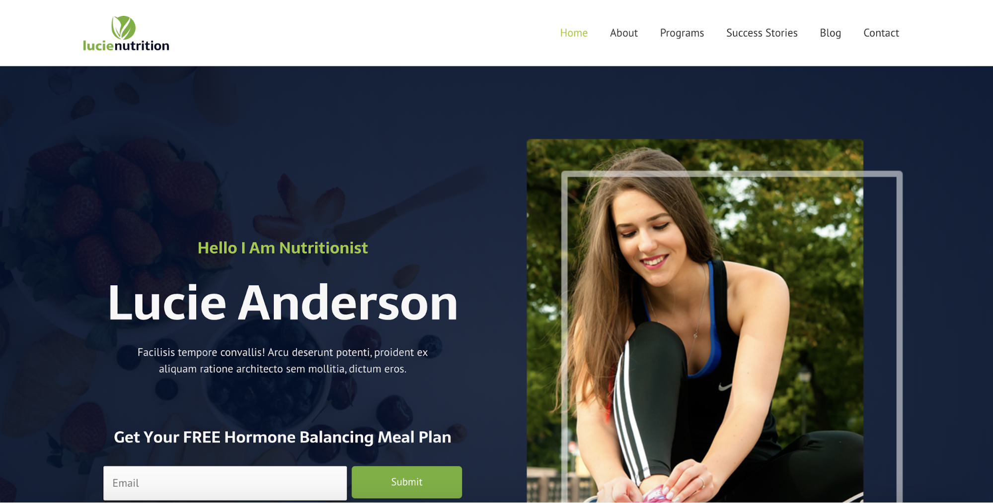 nutritionist astra starter site