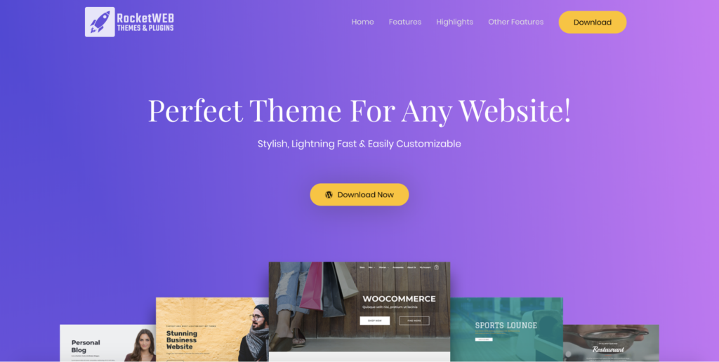 product langing page astra starter site