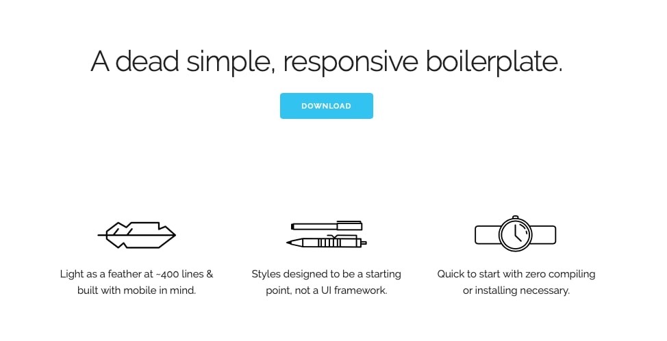 skeleton homepage